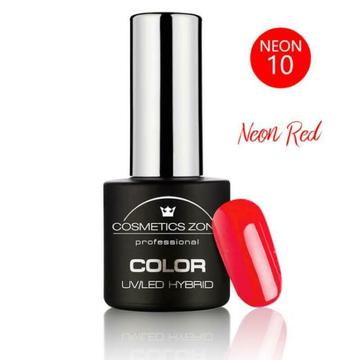 Cosmetics Zone UV/LED Hybrid Gel Nagellak 7ml. Neon Red N10