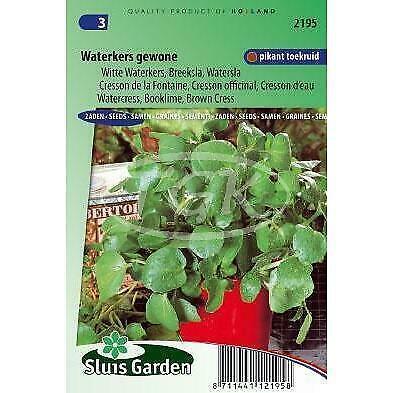 Waterkers Gewone (Nasturtium officinale) zaad, kruidenzaden