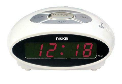 SALE Nikkei NR10WE - digitale wekker met snooze-functie -