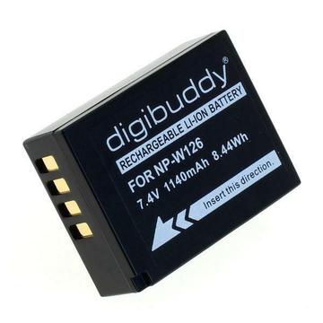 Digibuddy Accu Batterij Fuji NP-W126S NP-W126 - 1140mAh P