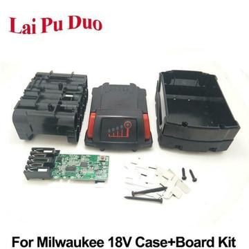 Voor Milwaukee M18 18 v Li-Ion Batterij Plastic Case Met