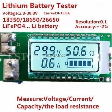 1 PC Lithium Li-Ion 18650 batterij tester Capaciteit Stroom