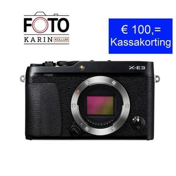 FOTO KARIN KOLLUM Fujifilm X-E3 body zwart €100 kassakorting