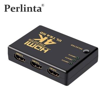 Perlinta HDMI Switch, 3 poort 4 k * 2 k Switcher Splitter
