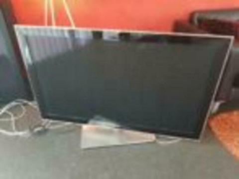 samsung platte televisie met defect scherm