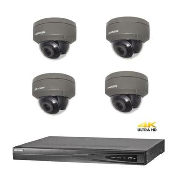 6MP Hikvision IP PoE beveiligingscamera set/NVR+4x camera's