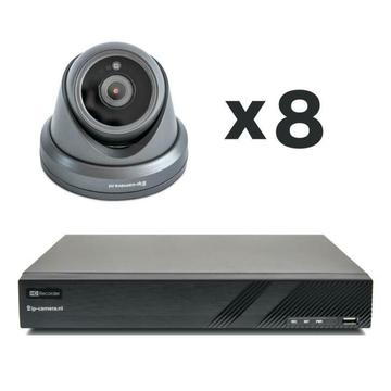 Sony Pro 8 Dome Zwart - 5MP Starlight Beveiligingscamera Set