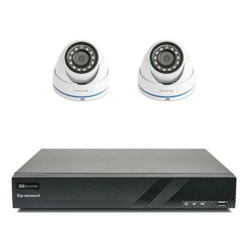 Sony Basic 2 Dome - 2MP Beveiligingscamera Set met PoE