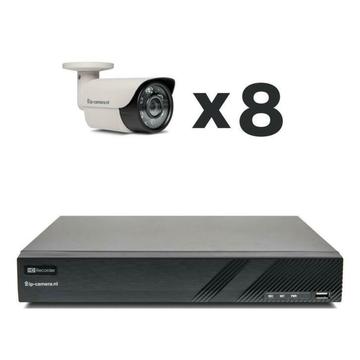 Sony Basic 8 Bullet - 2MP Beveiligingscamera Set met PoE