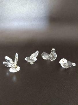 Swarovski - vlinder, mus, duif en pelikaan (4) - Kristal