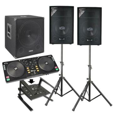 Vonyx 2.1 complete live set 1100 watt met Power Dynamics