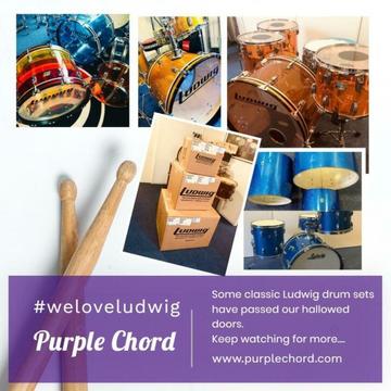 Speciale Actie bij Purple Chord, drums, bekkens, sets