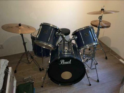 Pearl Export Series ISS drumstel blauw (exclusief cymbals)