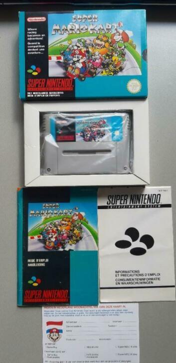 SUPER MARIO KART Super Nintendo in originele doos