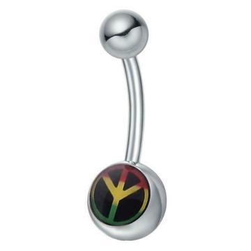 Fako Bijoux® - Navelpiercing - Classic - Peace