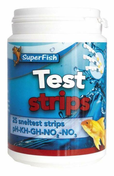 Superfish Test Strips Ph-Kh-Gh-No2-No3 - Testen - 25 stuks