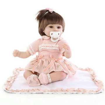 18inch Reborn Baby Girl Doll Met de hand gemaakt Lifeike