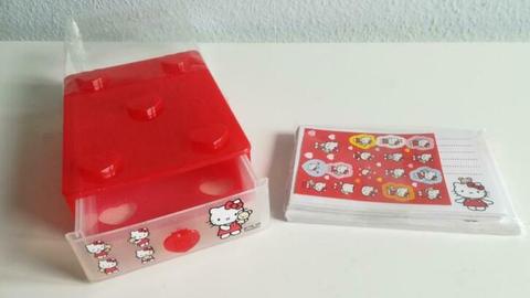 Set Hello Kitty briefpapier en stickers - nieuw