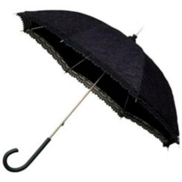 Zwart kanten paraplu met hoge korting