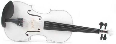 Nieuwe viool! wit, compleet met koffer, hars en strijkstok