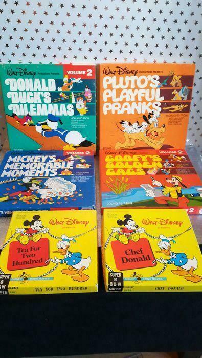 Walt Disney - 6 Super8 Home Movies - Donald Duck, Mickey Mou