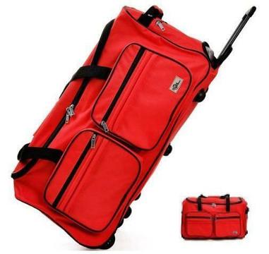 Trolley, reistas, rood, afsluitbaar, met slot, 85 liter,
