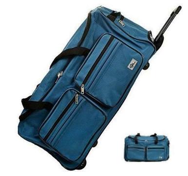 Trolley, reistas, blauw, afsluitbaar, met slot, 85 liter,