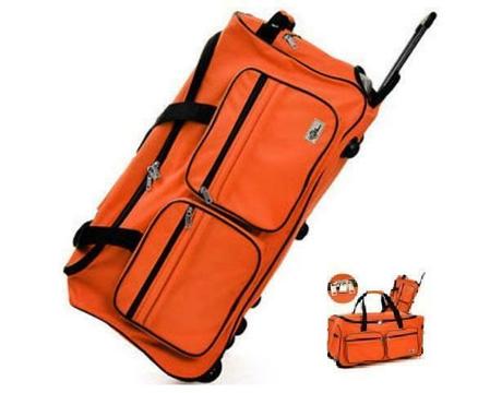 Trolley, reistas, oranje, afsluitbaar, met slot, 85 liter