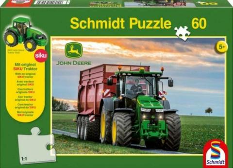 Schmidt: John Deere Tractor met aanhanger (60) incl. gratis