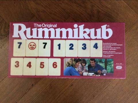 Rummikub Original groot van Golliath, rode doos. Vintage