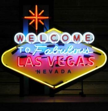 Welcome To Las Vegas Neon Verlichting Met Achterplaat Groot